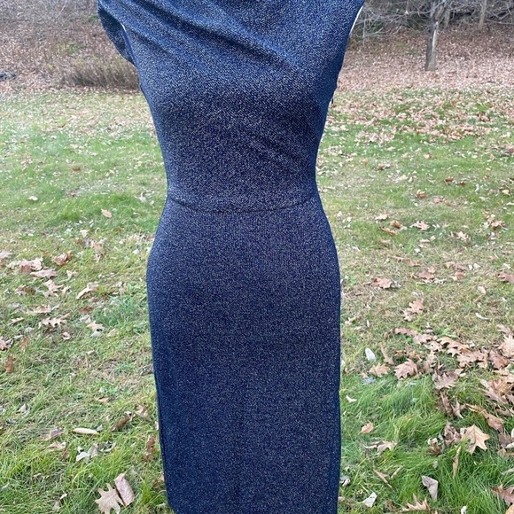 THML Dress Navy gold sparkles Women’s XSmall - Picture 5 of 10